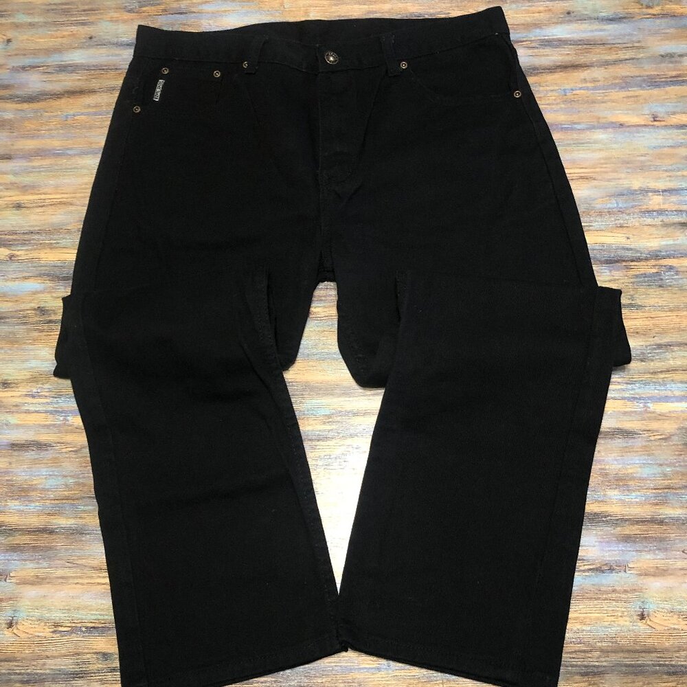 Oscar Jeans Black Straight Mens Size 36x29